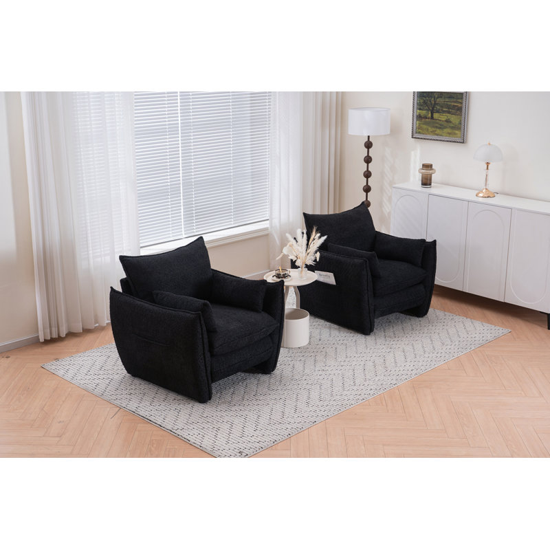 Chaise de salle à manger Sharp-Angle, Noir