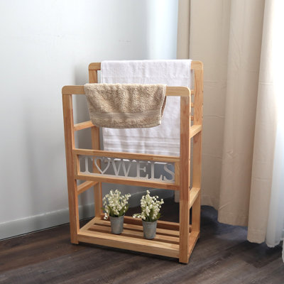 Leverson Solid Wood Bathroom Storage Furniture Set
