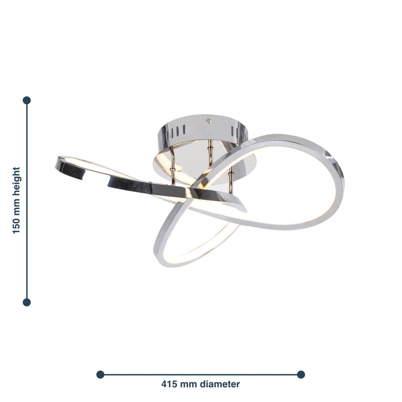 Bertello LED Semi Flush Mount
