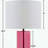 Glass Table Lamp Pink See below