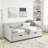 Comfortable Tufted Sofa Bed With Drawers And Sturdy Construction-775047897