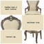 Chaise avec accoudoirs Latisha (ensemble de 2)