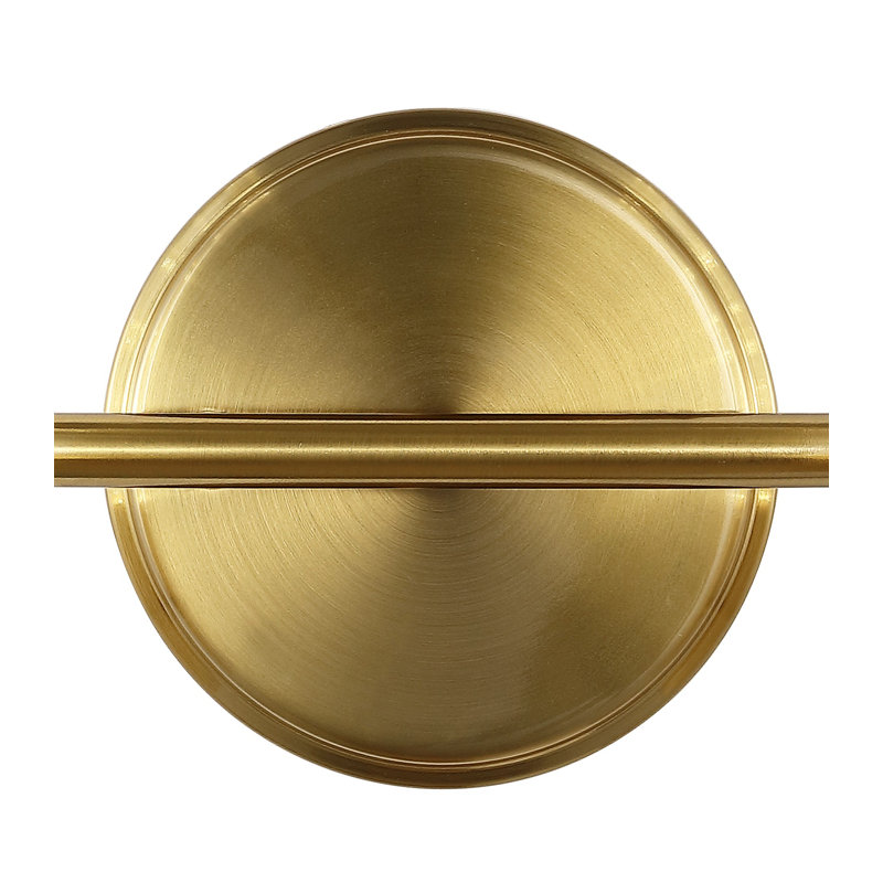 Éclairage de salle de bain à DEL Amima Minimalist, Laiton doré, 2