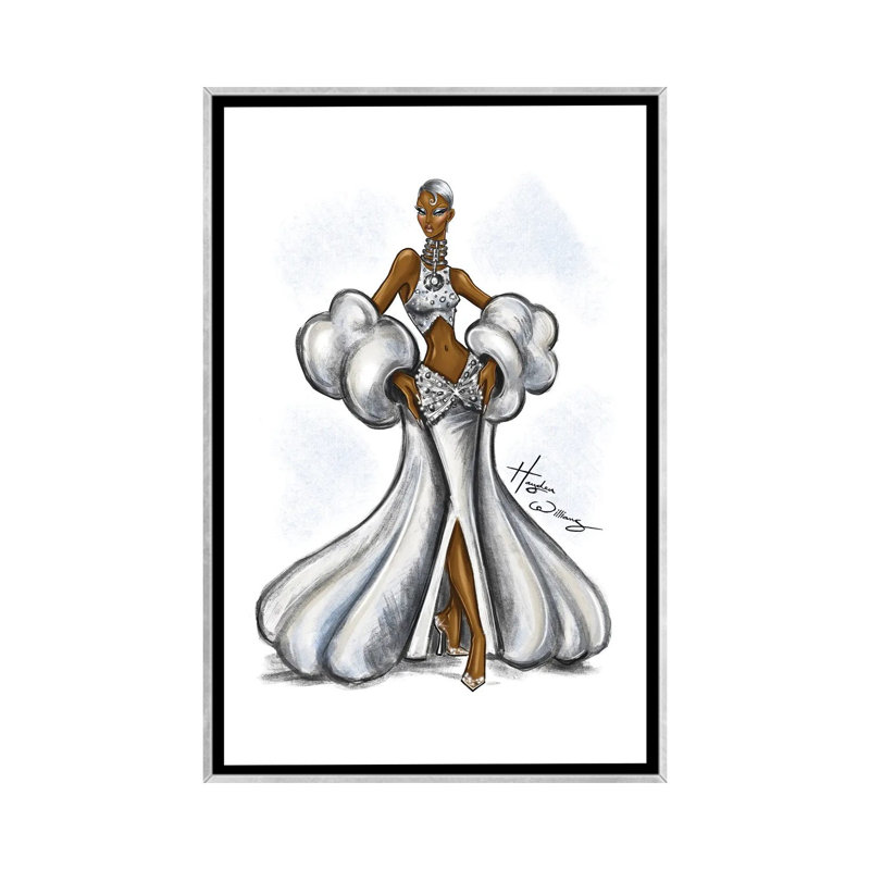 Cloud Dancer - HWI581, Argent, Impression sur toile flottante sans passe-partout, H 26 po x l 18 po