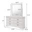 Commode 6 tiroirs avec miroir -1395515155