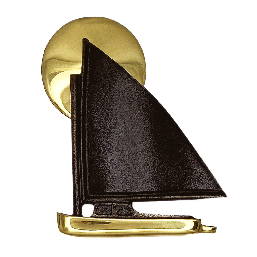 Catboat at Sunset Door Knocker Michael Healy