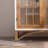 Beige + Burlywood Solid Wood Display Cases