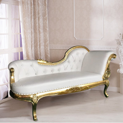 Bovee Faux Leather Chaise Lounge