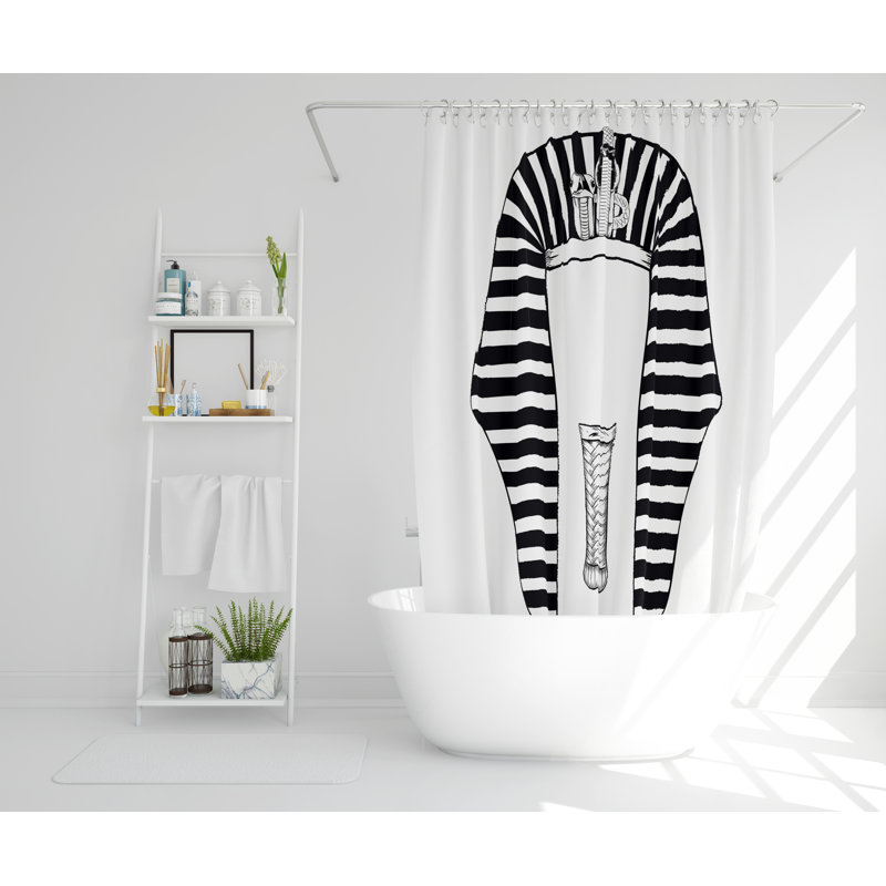 Skammel Polyester Shower Curtain Set, 168cm H x 168cm W