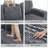 L-Shaped Sectional Sofa Bed with Pull-Out Bed & Storage, 5-Seat Sleeper Couch with USB Charging, Convertible Design for Living Room, Apartment, Corduroy Fabric, Grey-1198338654