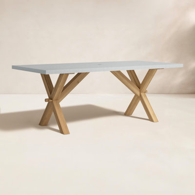 Akiva 80" Teak Patio Dining Table