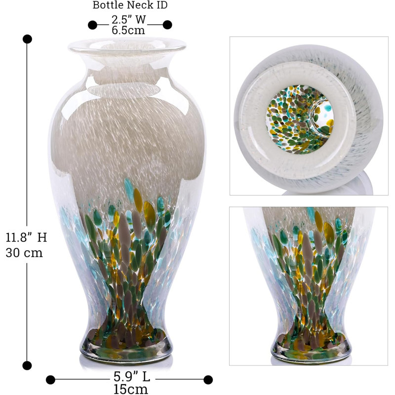 Green Glass Vase