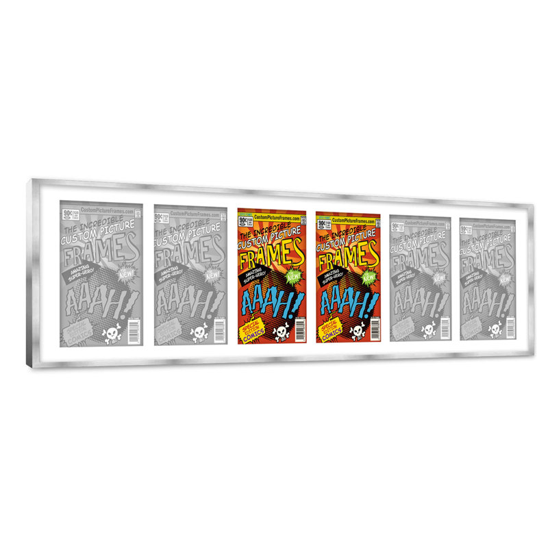 Cadre photo Evalynn, Blanc / argent, 7,75 po x 10,5 po