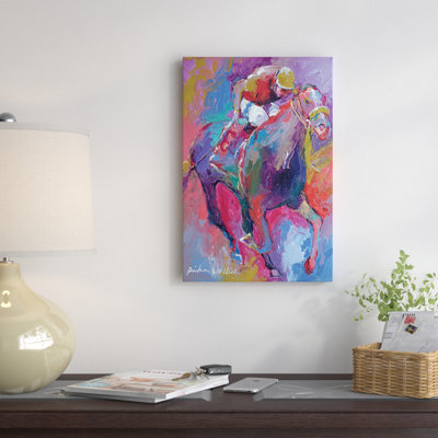 Vibrant Horse Race " Pimlico " by Richard Wallich