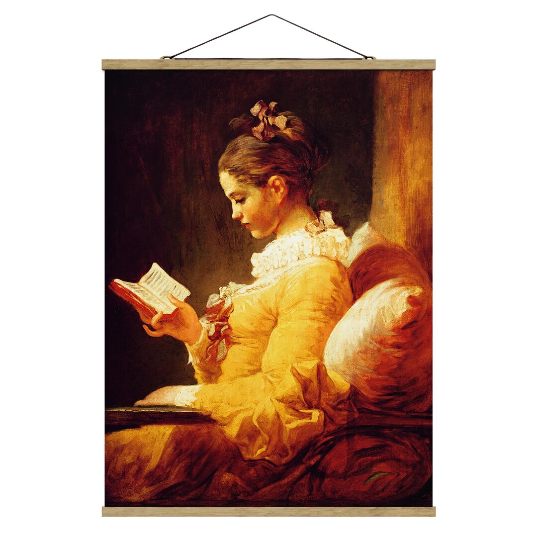 Grafikdruck Reading Girl von Jean-Honoré Fragonard