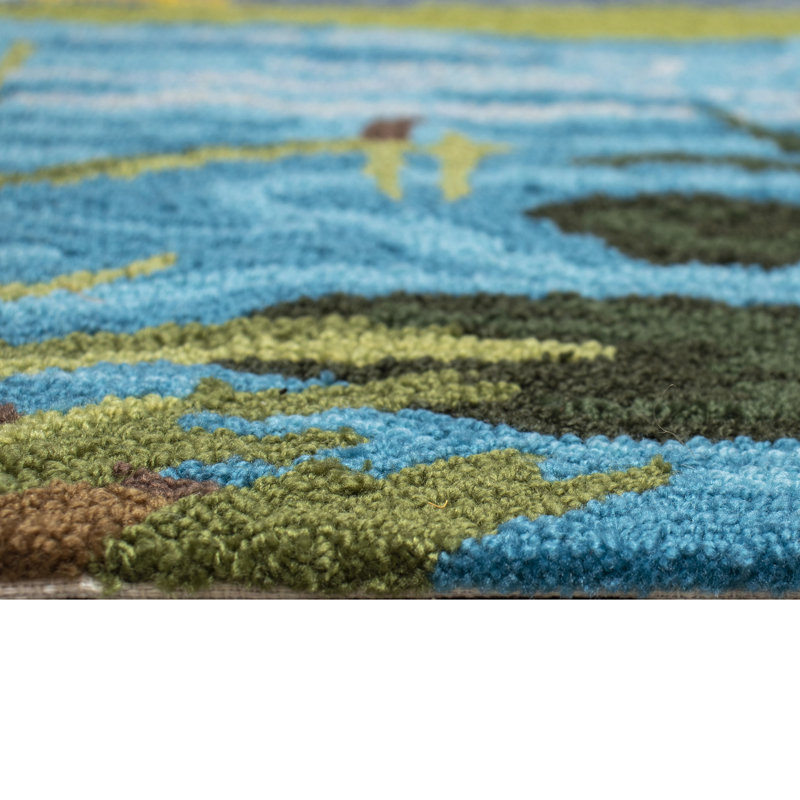 Tapis intérieur / extérieur Frontporch Egret, Rectangle 2 pi x 3 pi