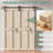 Assembled Solid Core Pine Wood Bi-Fold Door With Hardware Kit-112474387-112474388