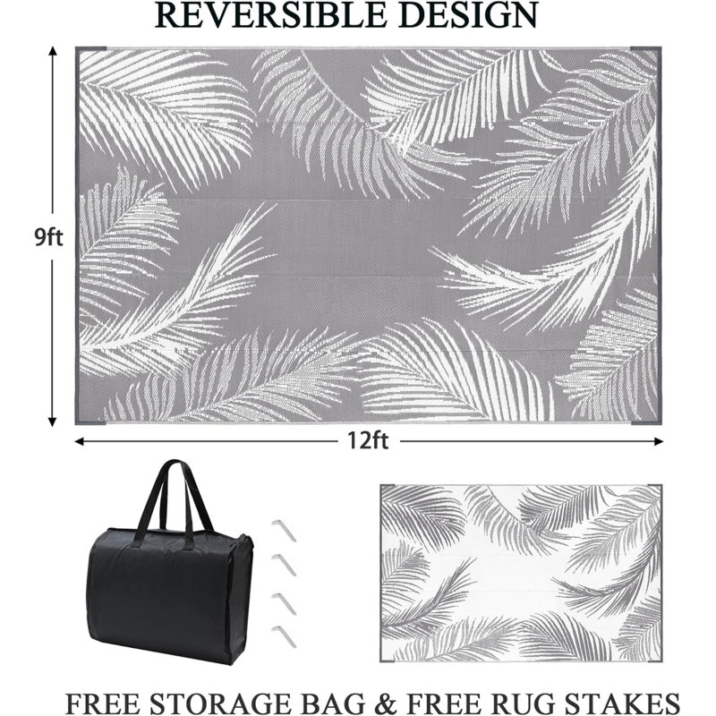 Outdoor Rug, Rectangle 9' x 12'