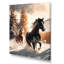 Scène hivernale de chevaux sauvages au galop I-2045525781-2045525784