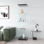 Vitrine en verre avec 4 tablettes et porte-114979440