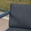 Chat rouille en aluminium 3 pièces - Gris foncé avec coussins pour le patio et la cour