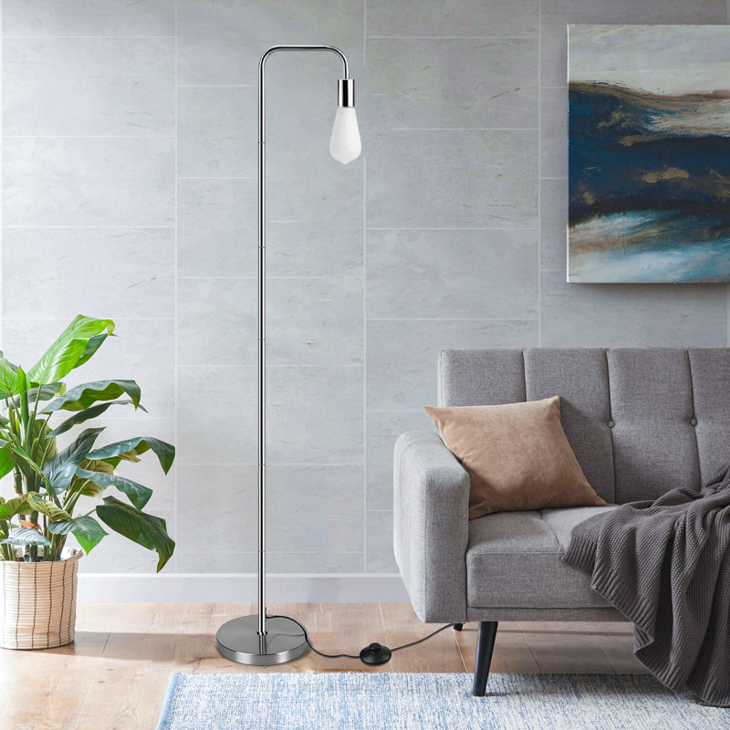 64.8'' Floor Lamp, Nickel