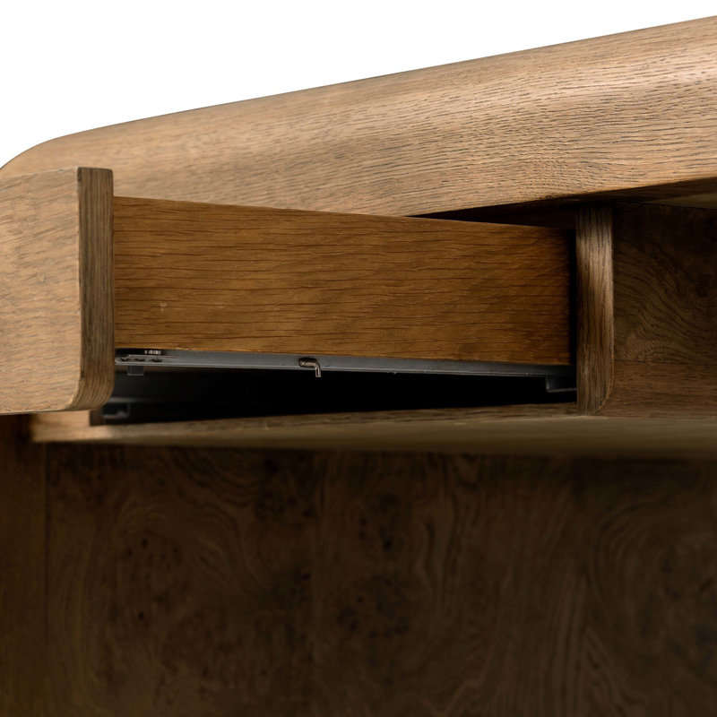 Daven Desk-Rye Medium Burl Oak Veneer