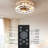 Caged Ceiling Fan With Lights Remote Control, modern Ceiling Fan, Fans, 4 LED Bulbs Include