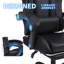 Ebern Designs Adjustable Reclining Ergonomic Faux Leather Swiveling PC & Racing Game Chair with Footrest-351343824