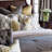 Embroidered Feather Reversible Throw Pillow