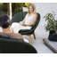 Dark Green Lounge Chair Cushion Set