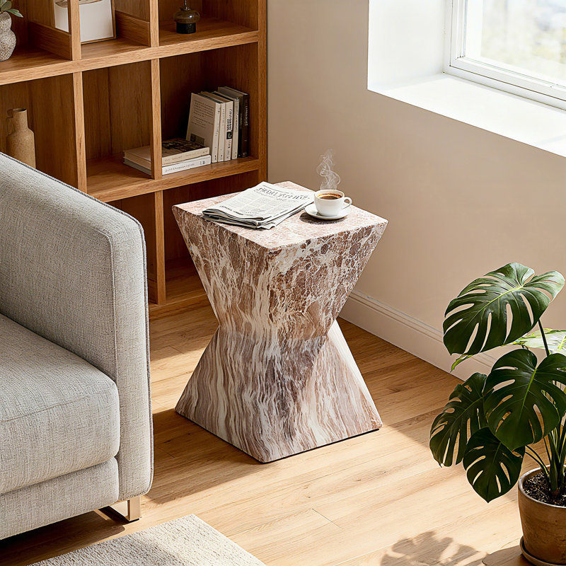 Table d'appoint de jardin, petite table d'appoint ronde moderne