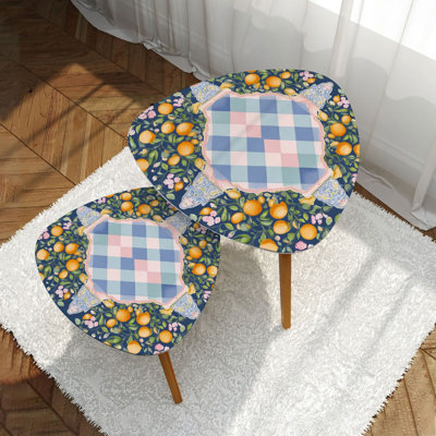 Ensemble de 2 tables basses gigognes Triangle