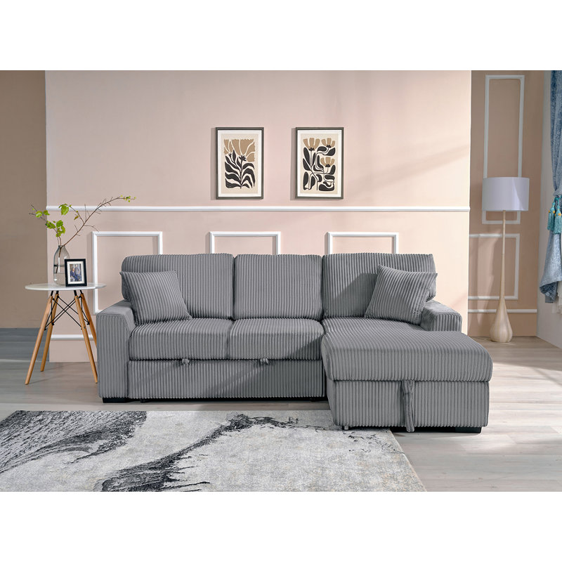 Canapé modulaire rembourré 12 pièces Nocole, Right Hand Facing, Tissu taupe