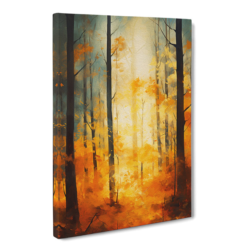 Forest Gestural No.2 - Wrapped Canvas, 50cm H x 35cm W x 3cm D