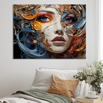 «Surréalisme fragmented portrait II» sur toile