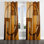Akrati bronze Brilliance Symmetry VI - rideau occultant moderne avec œillets - 1 panneau