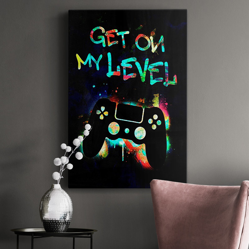 «Gamer Tag II» sur toile, H 36 po x l 24 po x P 1 po