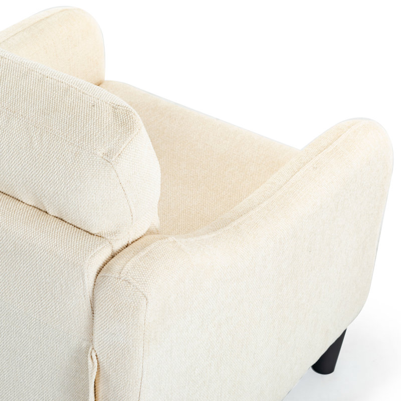 Hasina 32.4'' Wide Armchair, Cream