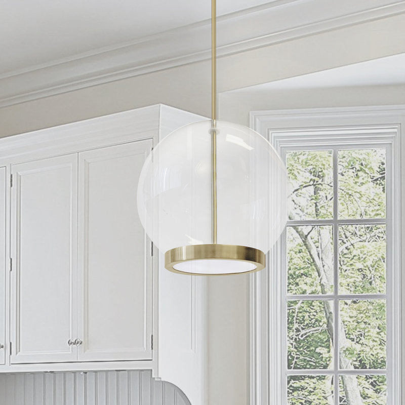 Luminaire suspendu Hennebery, Laiton vieilli