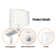 Wall Lamp With Dimmer Switch And USB Charging Port Oval Linear Sleek Lampshade 