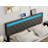 Bertwald Upholstered Headboard With 2 Usb Ports & Led Lights - Adjustable Height-362921913-363448454