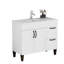 Meuble-lavabo autoportant de 39,8 po avec lavabo en céramique, 2 portes à fermeture douce et 2 tiroirs