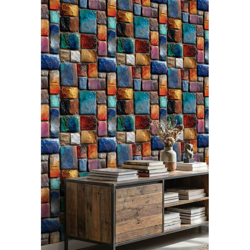 Papier peint mosaïque murale