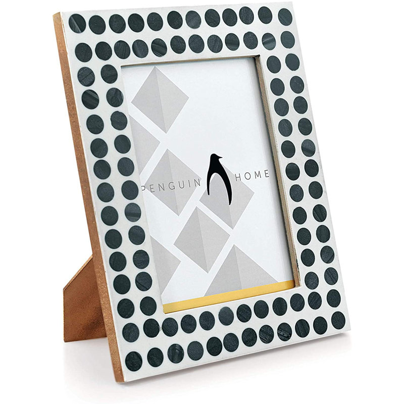 Glass Digital Picture Frame, 21cm H x 16.7cm W x 21.7cm D, White
