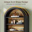 Étagère de rangement ouverte 79,53 "à 8 niveaux noir et brun pour salon-1318595705