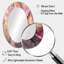 Miroir mural ovale doré rose et doré Harmony II-884686830