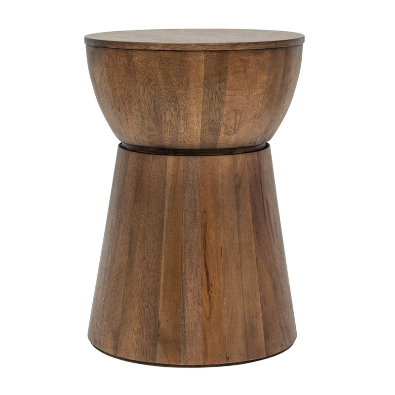 Table de bout ronde Simba, Brun