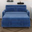Canapé-lit avec canapé-lit 55,1 po avec dossier ajustable, poches de rangement, 2 coussins moelleux, ports USB-2003781294
