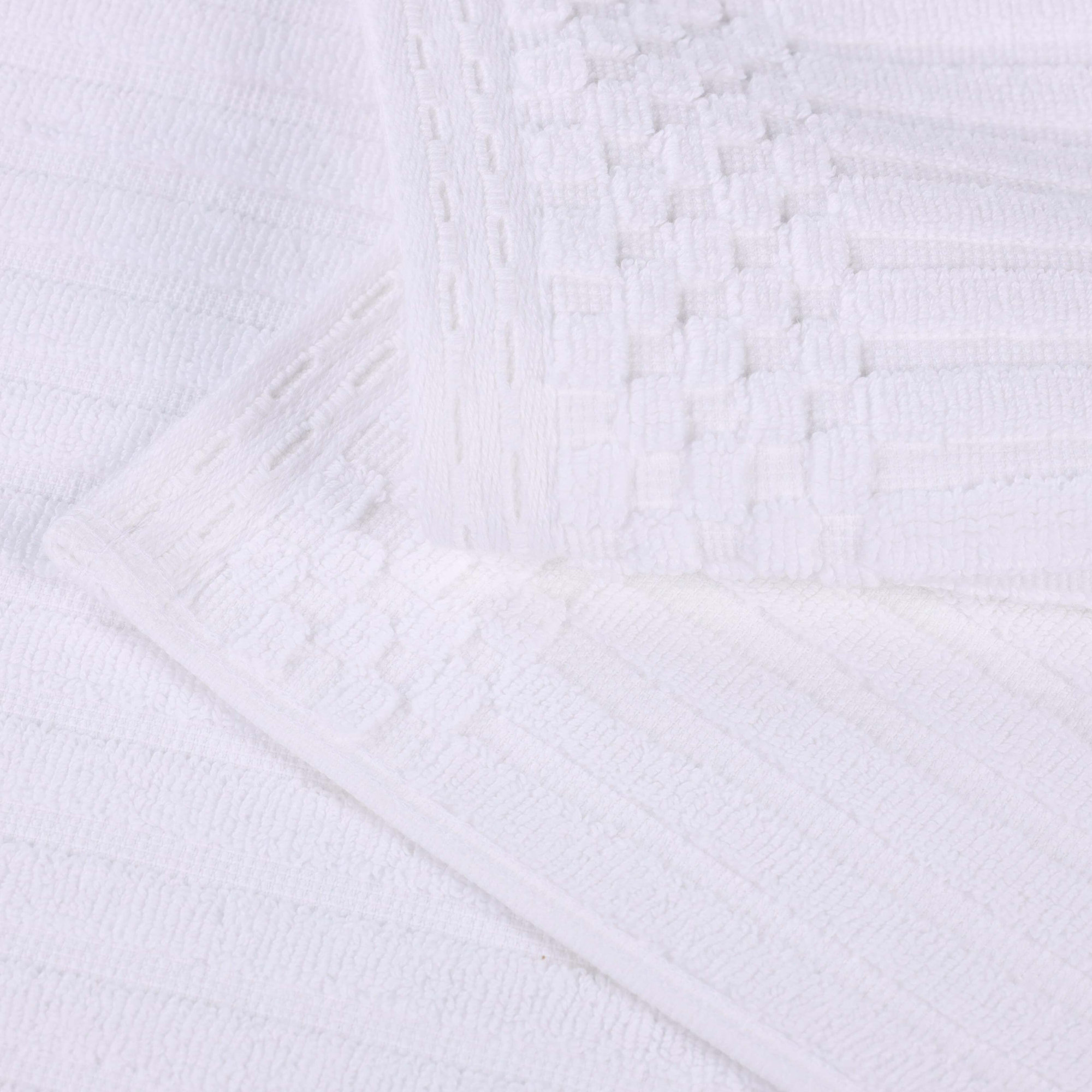 Ruvins 12 Piece 100% Cotton Towel Set, White